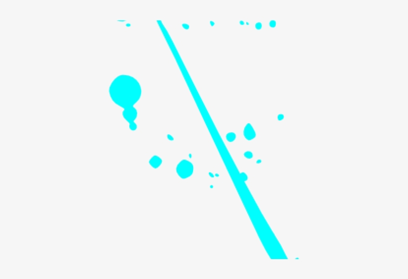 Paint Splatter Clipart - Blue, transparent png download