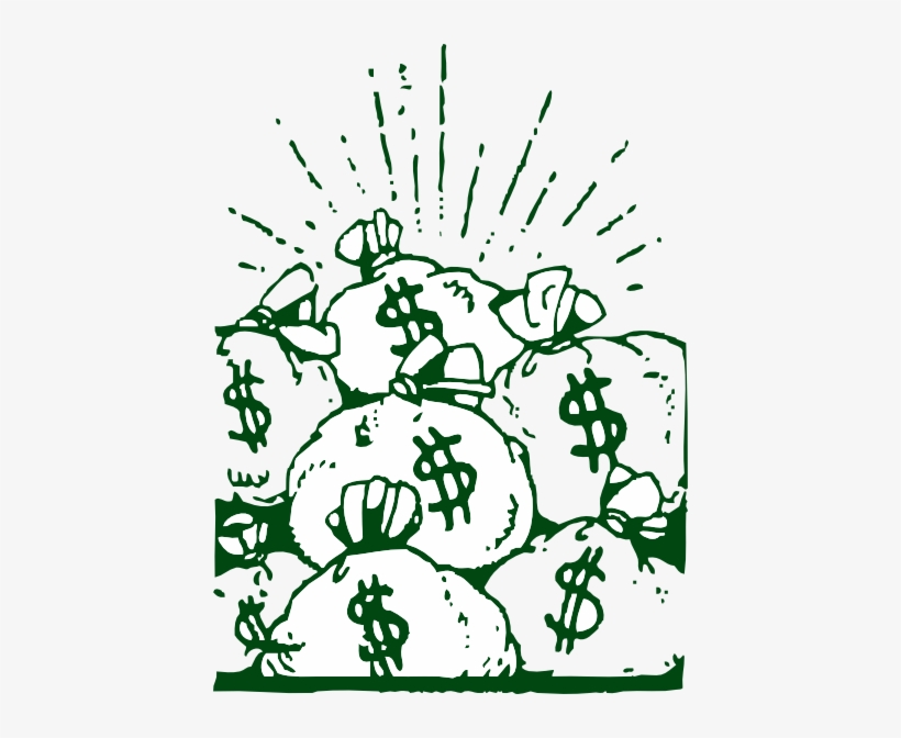 Money Bags Clip Art - Million Dollars Clip Art, transparent png download