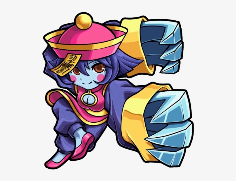 I Think The Pink Cheeks Are Actually A Reference To - Hsien Ko Darkstalkers Chibi, transparent png download