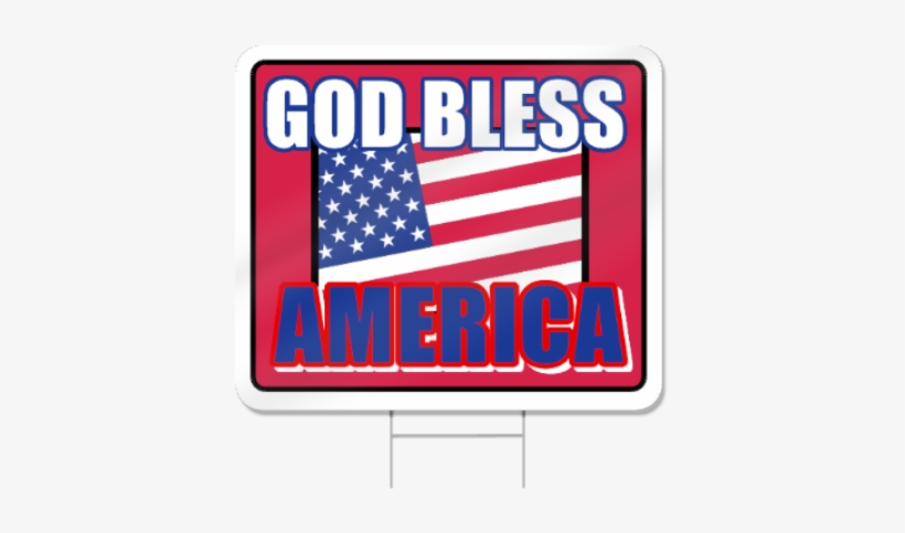 God Bless America Shaped Sign - Back To The Future, transparent png download