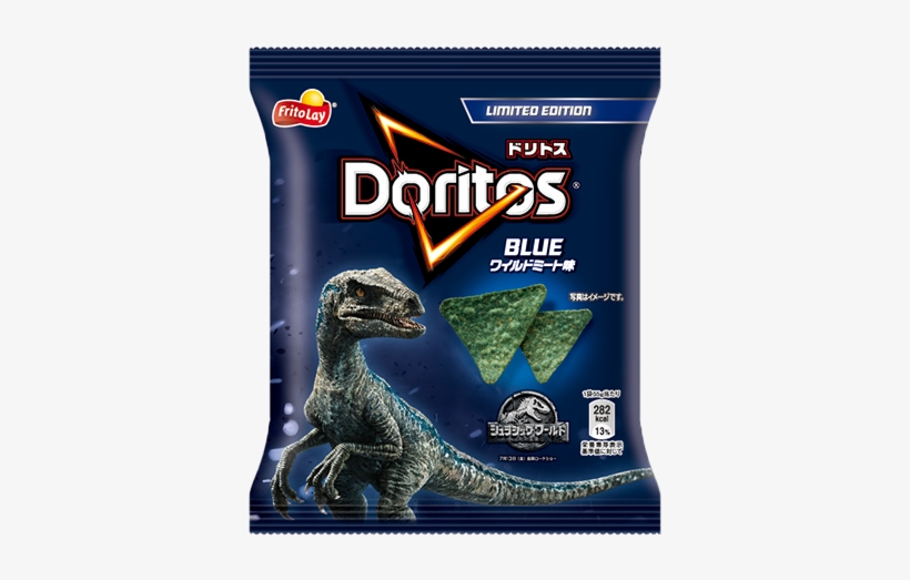 Jurassic World Limited Edition Blue Wild Meat Flavor - Doritos Tortilla Chips, Spicy Nacho Flavored, Party, transparent png download