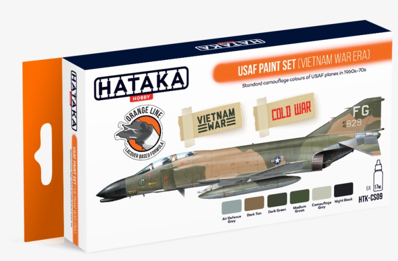 Htk Cs09 Orange Line Usaf Paint Set - Hataka Orange Line – Usaf Paint Set (vietnam War-era), transparent png download