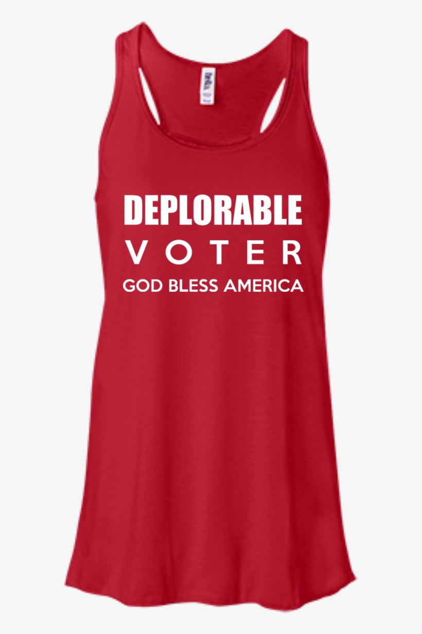 Deplorable Voter God Bless America T Shirt - Choke T Shirt Dress, transparent png download