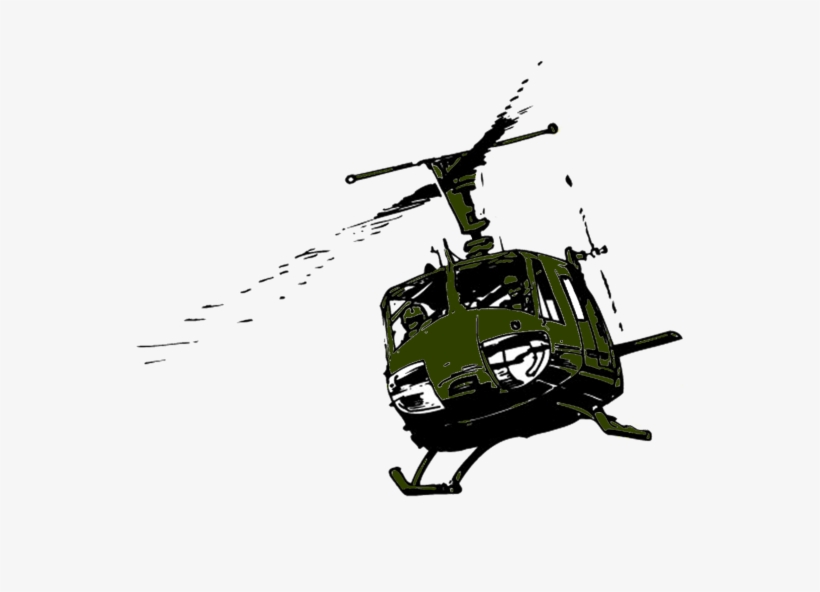 One Of The Most Famous Images Of The Vietnam War Was - Military Helicopter, transparent png download