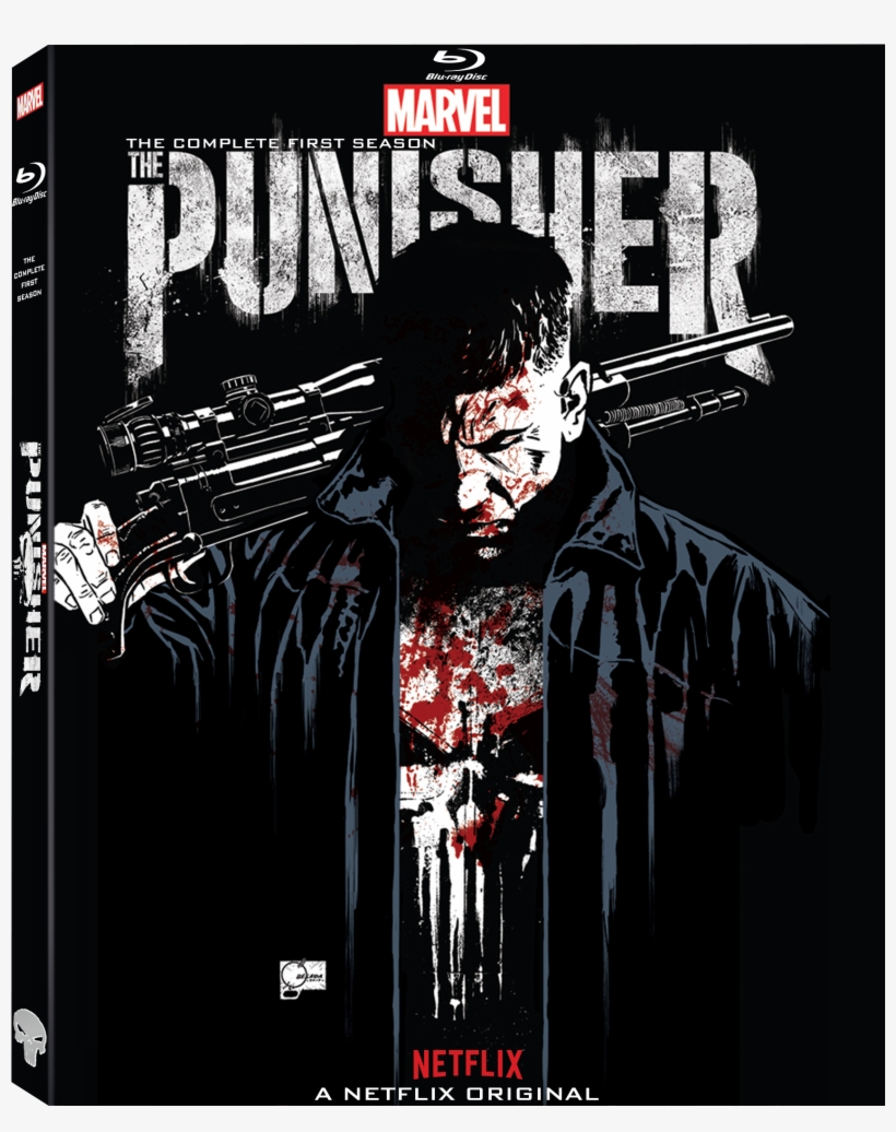 The Punisher Season 1 Blu-ray Concept - Marvel's The Punisher Netflix Poster, transparent png download