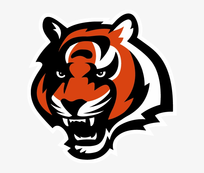 Cincinnati Bengals Football Team Logo Graphic Bengal - Cincinnati Bengals Tiger Logo, transparent png download