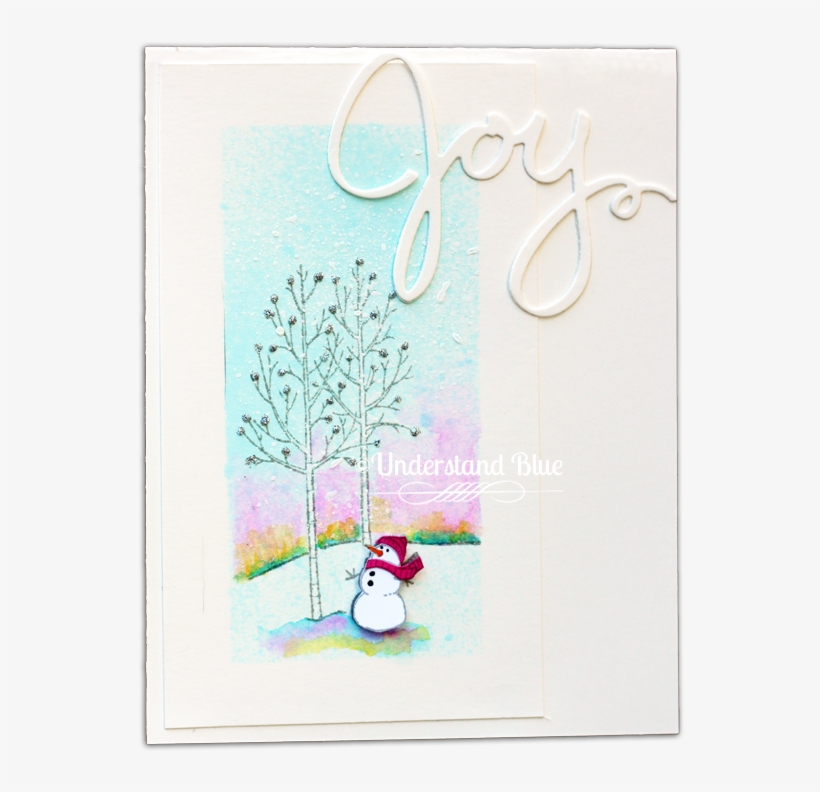 In The Trees, I Added Some Silver Dazzling Details - Greeting Card, transparent png download