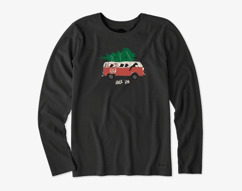 Women's All In Long Sleeve Crusher - T-shirt, transparent png download