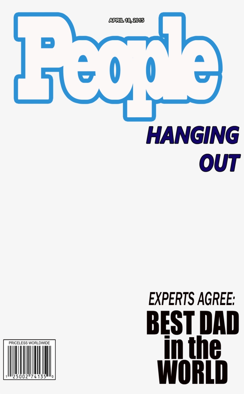 Daddy Daughter Layout Overlay 106 Kb - Magazine Cover Overlay Png, transparent png download
