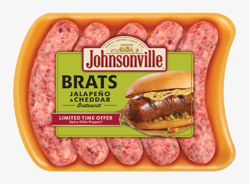 Product Image - Johnsonville Jalapeno & Cheddar Brats - 19 Oz Tray, transparent png download