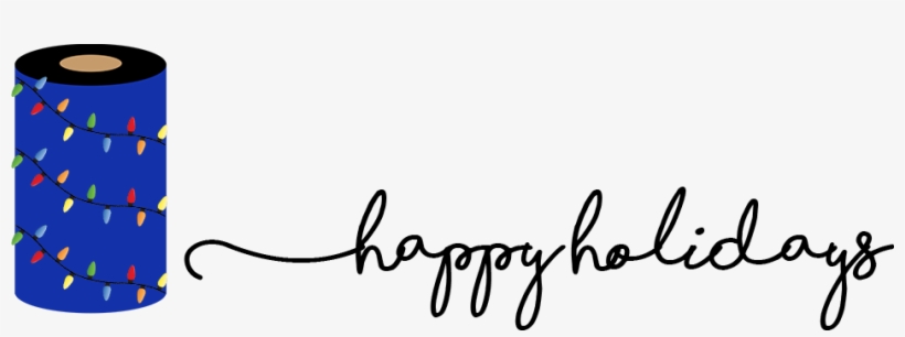 Happy Holidays Ttr - Surya Happy Holidays Throw Pillow Kit, Black/white, transparent png download