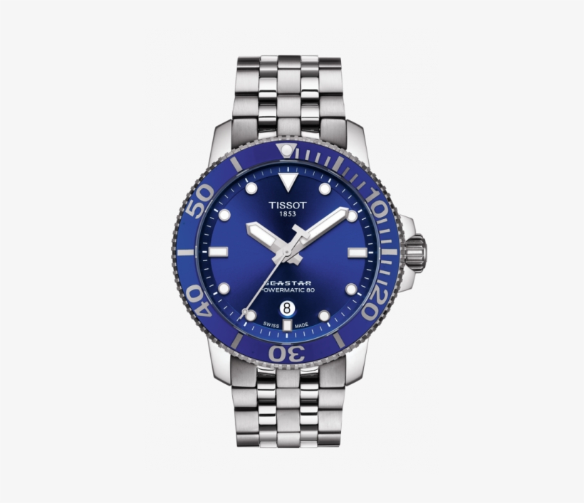 Tissot Seastar 1000 Powermatic - Tissot Seastar 1000 Blue, transparent png download