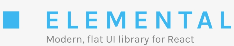 React Elemental Is A Modern, Flat Ui Library Built - React, transparent png download