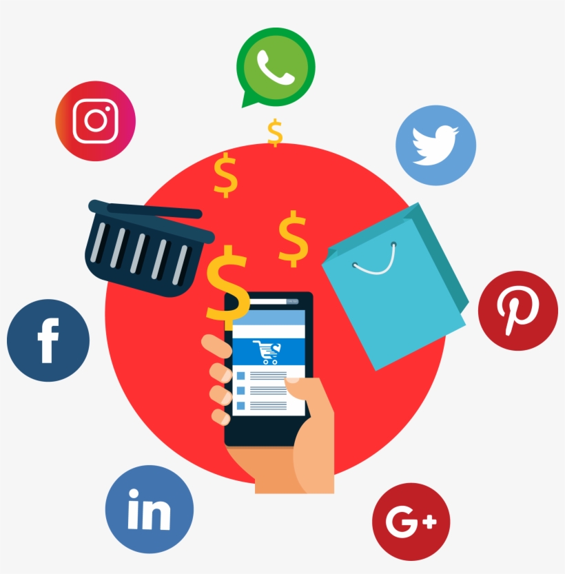 Sell Through Social Media - Circle, transparent png download