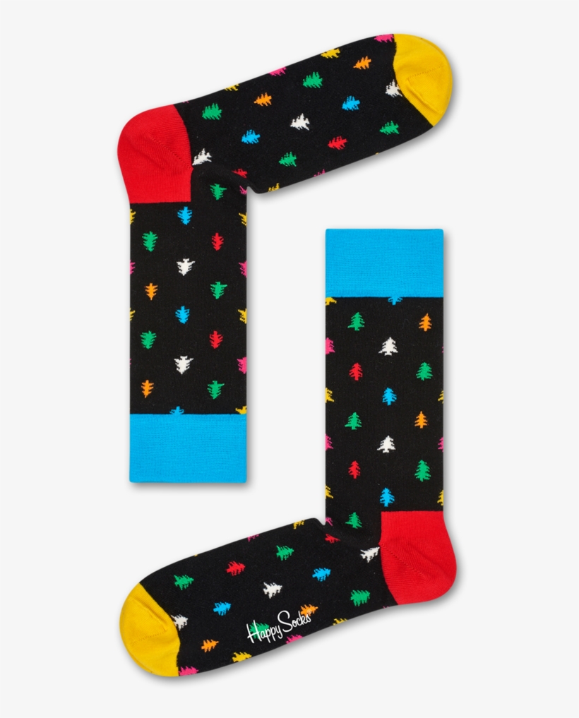 Conifer Tree Sock - Happy Socks Smiley Yellow, transparent png download