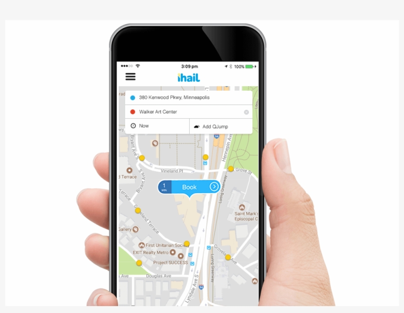 Ihail App In Use - Mobile Phone, transparent png download