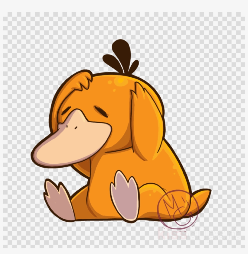 Psyduck Has A Headache Clipart Pikachu Psyduck Pokémon - Psyduck Has A Headache, transparent png download