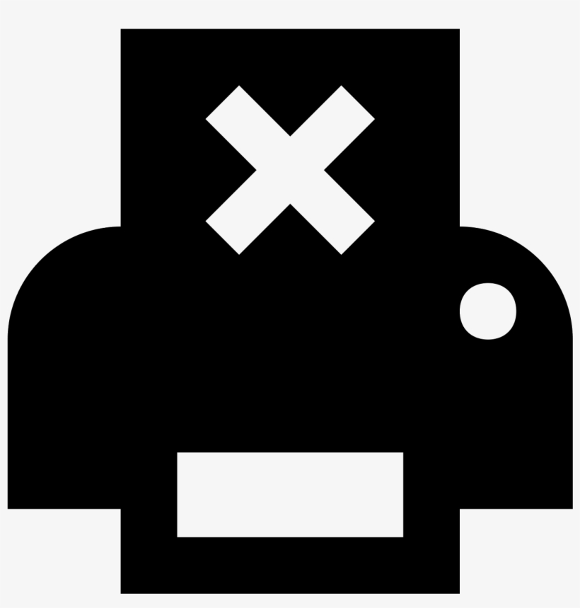 Brak Papieru W Drukarce Icon - Check Mark X Icon, transparent png download