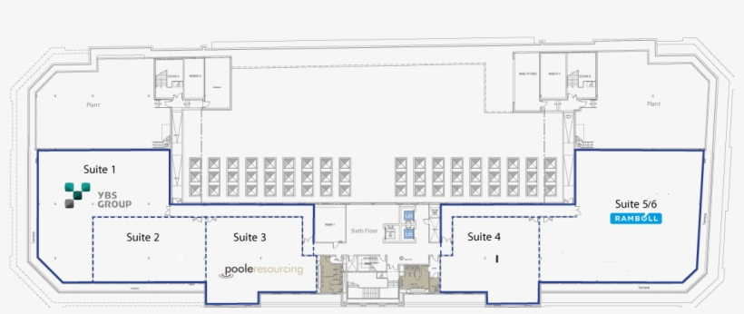 Broad Gate 6th Floor Plan - Floor Plan, transparent png download