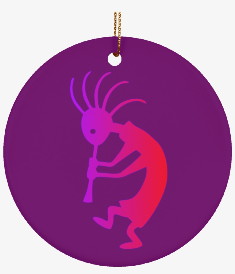 Kokopelli Ceramic Southwestern Ornament - Graphic Design, transparent png download