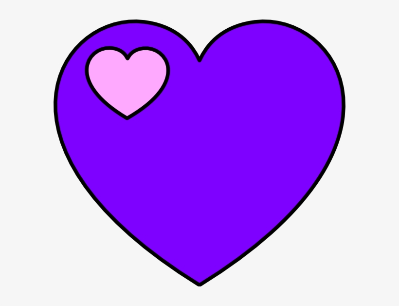 Lavender Heart Png Jpg Royalty Free Download - Clip Art, transparent png download