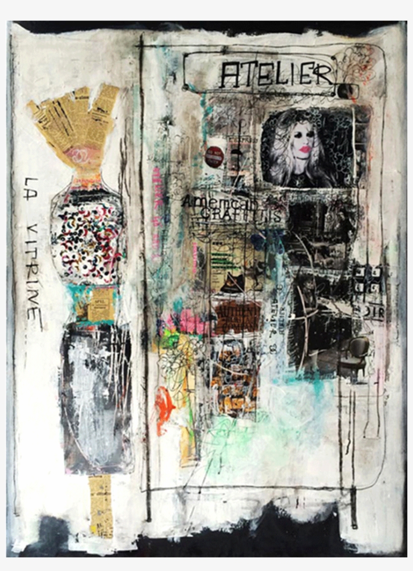 Mixed Media On Canvas 51 X - Painting, transparent png download