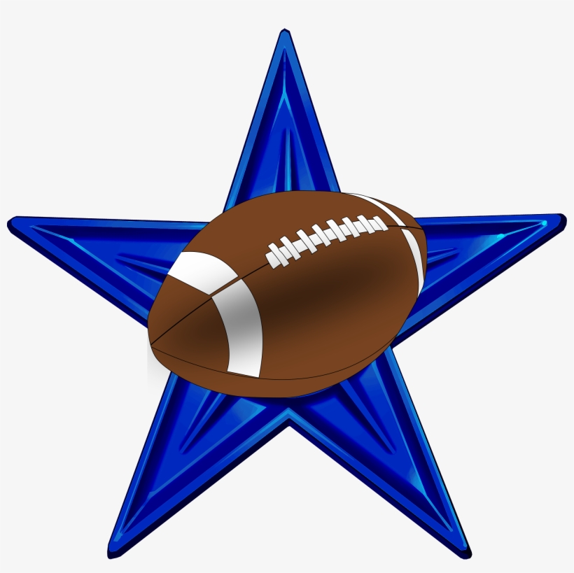 American Football Barnstar Hires Blue - Brown Football Shower Curtain, transparent png download