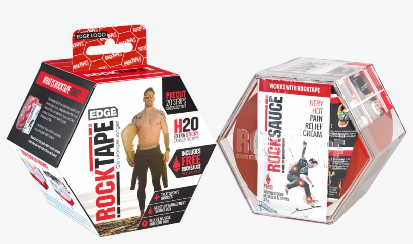 Precut Red Edge Logo - Rocktape - 2'' X 105' Roll - Beige, transparent png download