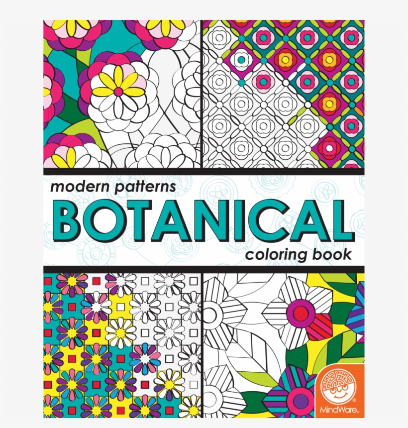 Botanical Modern Patterns Coloring Book, transparent png download