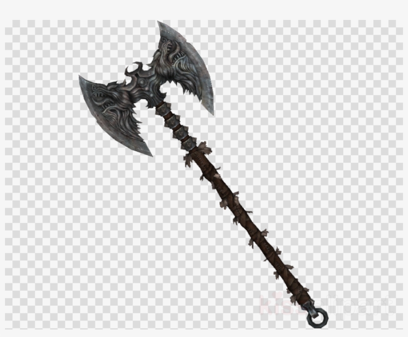 Download Skyrim All Battle Axes Clipart The Elder Scrolls - Clavicus Vile Axe, transparent png download