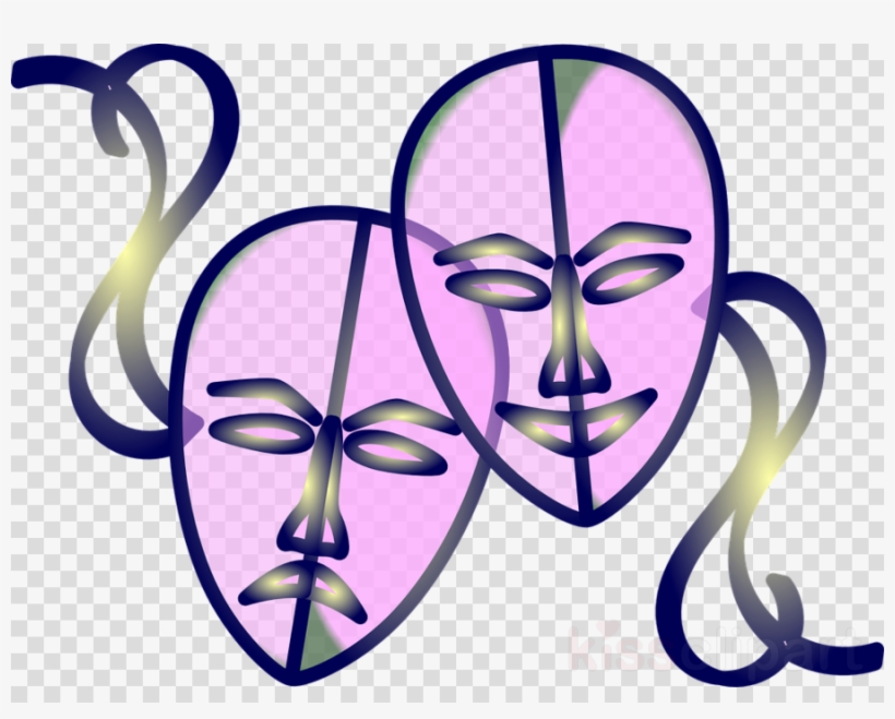 Download Mascaras Teatro Com Fundo Transparente Clipart - Mask, transparent png download