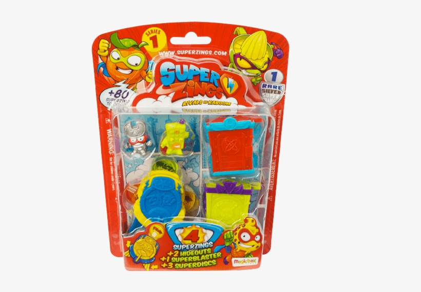 Blister 4 Pack - Superzings Serie 1 Blister, transparent png download
