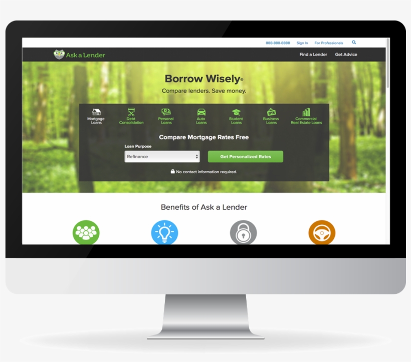 The Ask A Lender Homepage - Estação Lazer, transparent png download