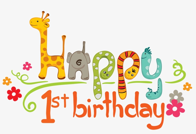 1st Birthday Png Transparent Image - Happy First Birthday, transparent png download