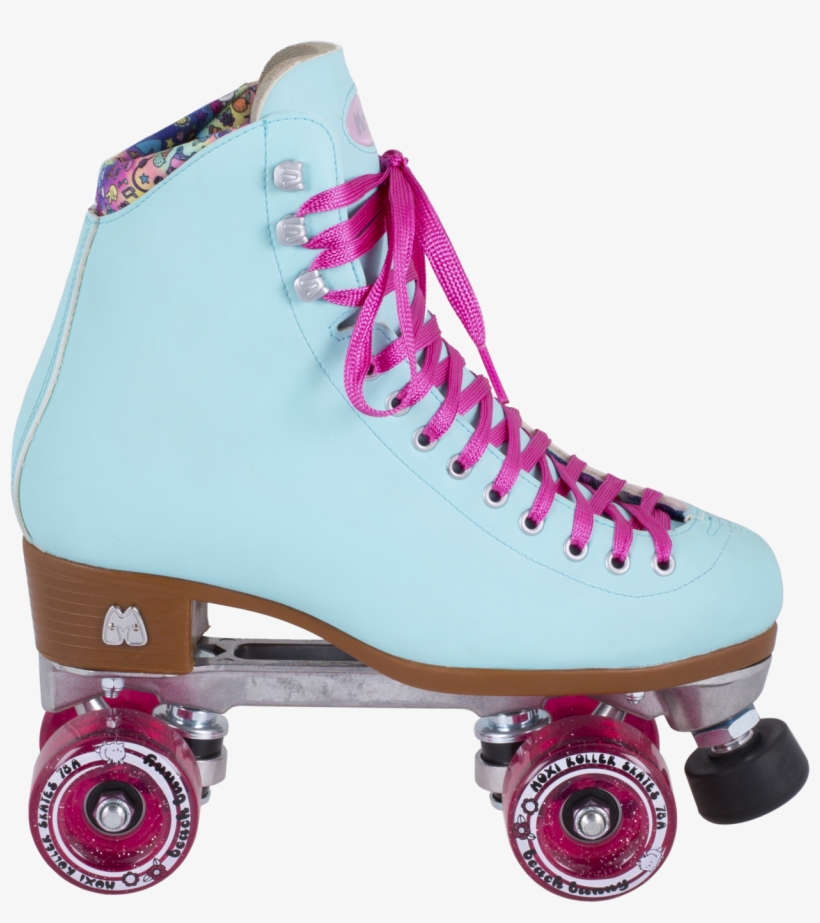 Moxi Roller Skates Beach Bunny Blue Sky Pink Glitter, transparent png download
