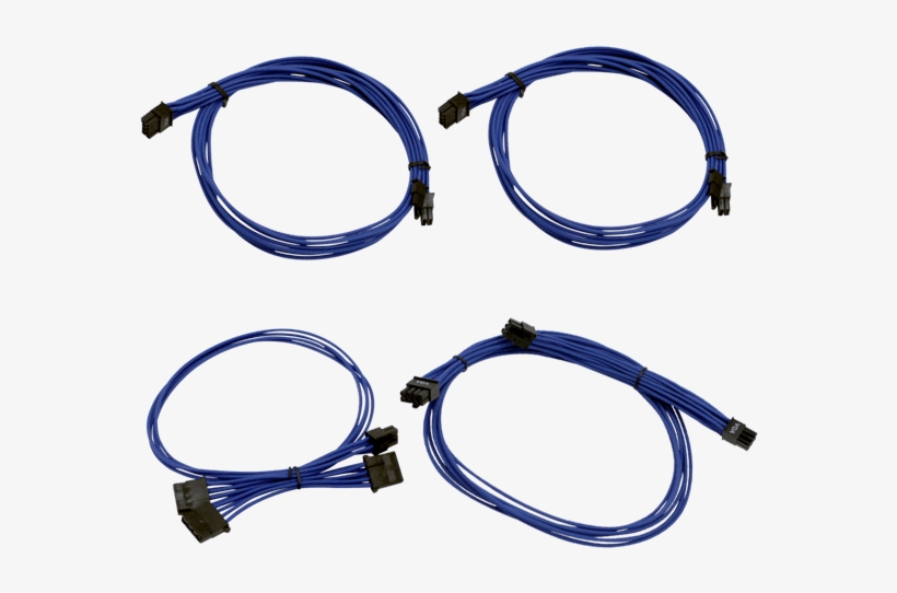 1600w G2/p2/t2 Blue Additional Power Supply Cable Set - Evga Blue 1600 G2/p2/t2 Additional Power Supply Cable, transparent png download
