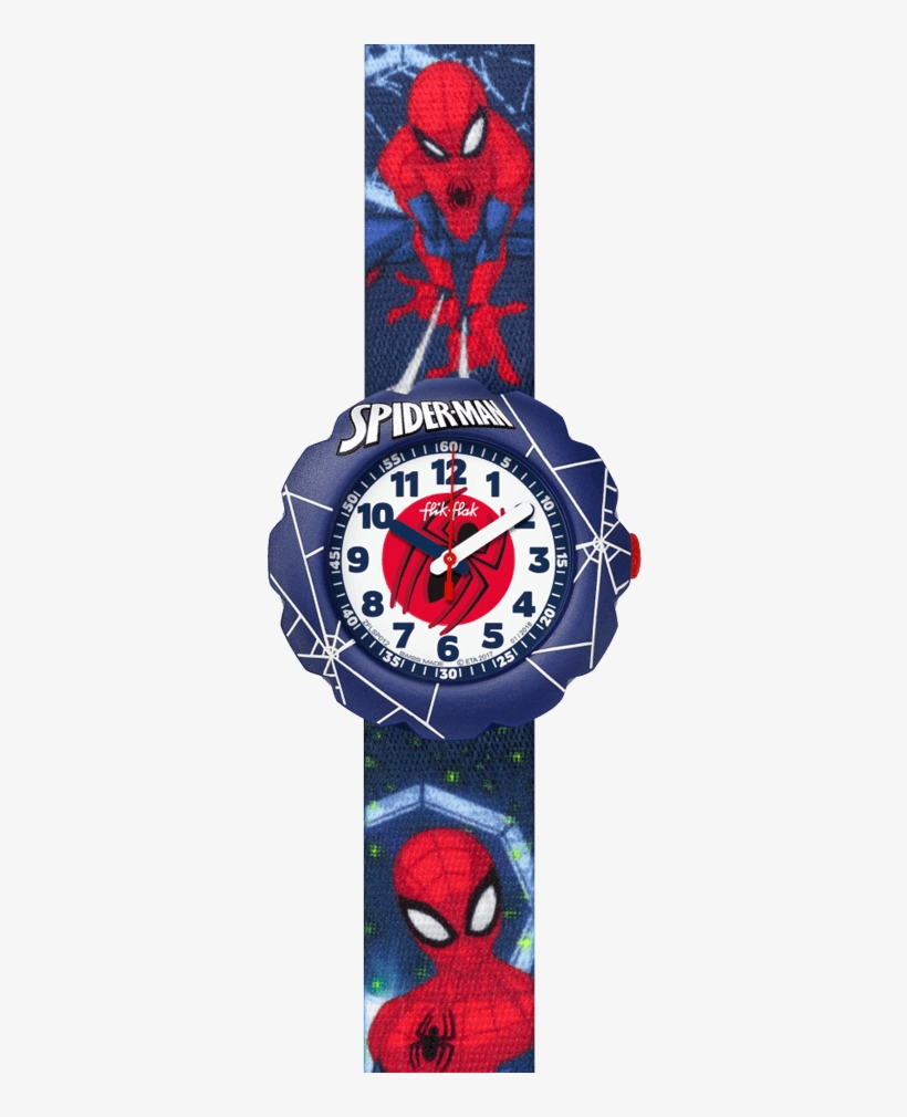 Spider-man In Action - Montre Flik Flak Spiderman, transparent png download