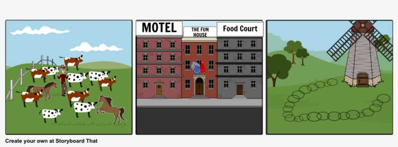 Stampede Cow Town Windmill Barbed Wire - Cartoon, transparent png download