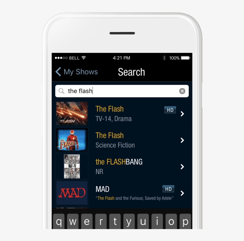Mobile Phone Streaming Media Playing Tivo Online Search - Mobile Phone, transparent png download