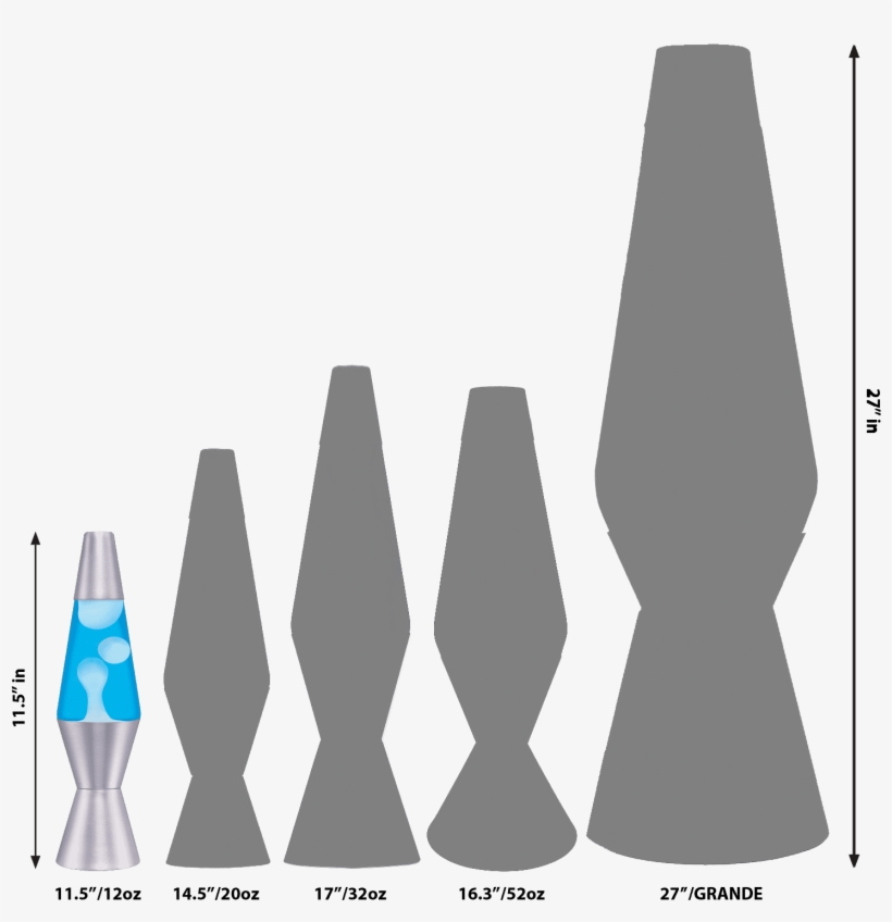 Model - Lava Lite 11.5" Lava Lamp Colour: White / Blue, transparent png download