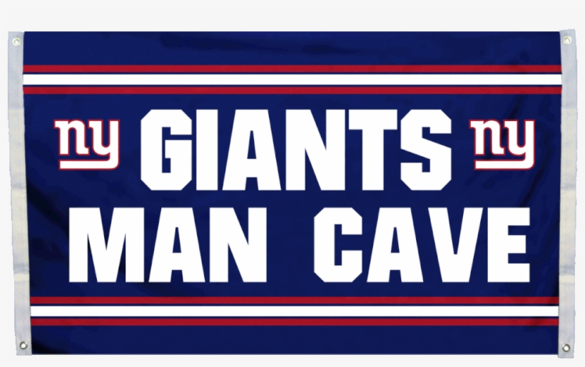 Nfl New York Giants 3' X 5' Man Cave Flag - Nfl New York Giants Man Cave Flag, transparent png download