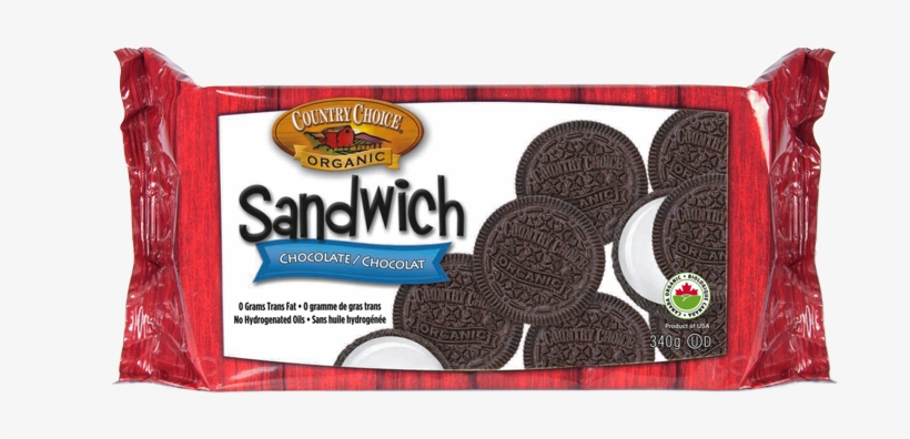 Choice Chocolate Sandwich Cookies - Country Choice Organic Sandwich Cookies, Duplex - 12, transparent png download