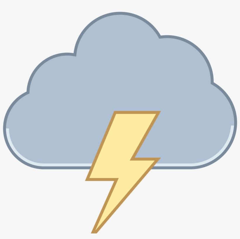 The Icon Is A Stylized Depiction Of A Storm Cloud - Orage Icon Png, transparent png download