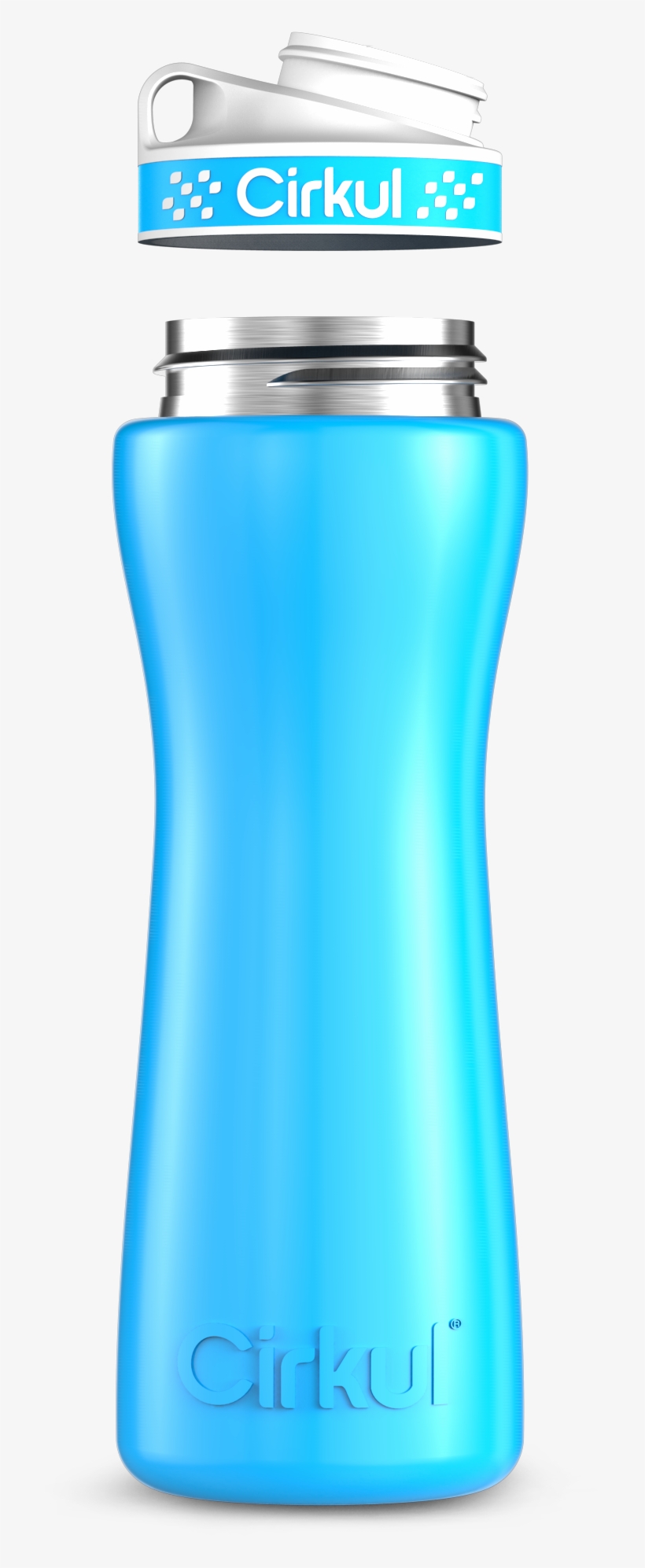 Stainless-steel Bottle & Comfort Grip Lid - Steel, transparent png download