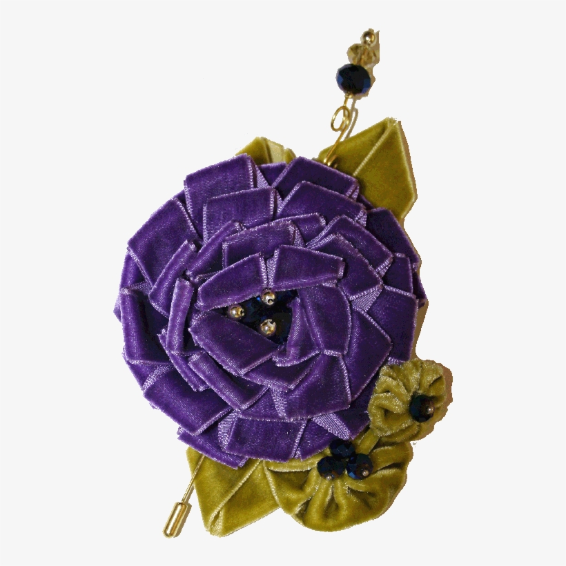 Purple Velvet Flower - Garden Roses, transparent png download