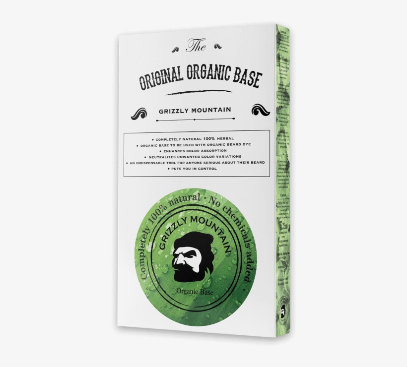 The Original Organic Base - Grizzly Mountain Beard Dye Organic & Natural Brown, transparent png download