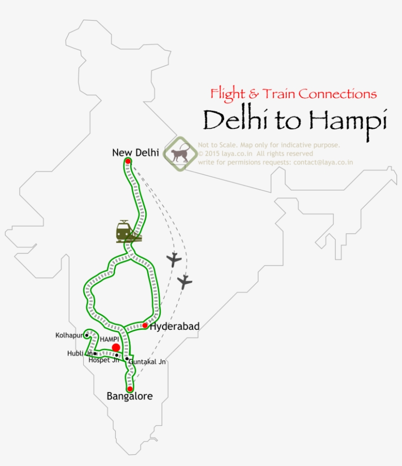 Delhi To Hampi Train Routes - Hampi, transparent png download