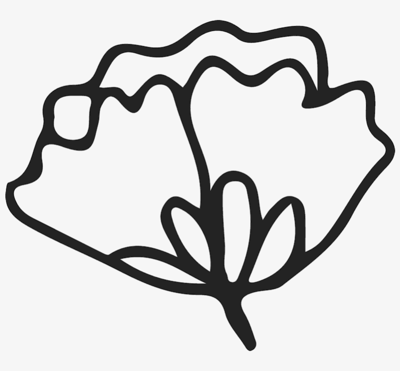 Adorable Flower Outline Rubber Stamp - Rubber Stamping, transparent png download