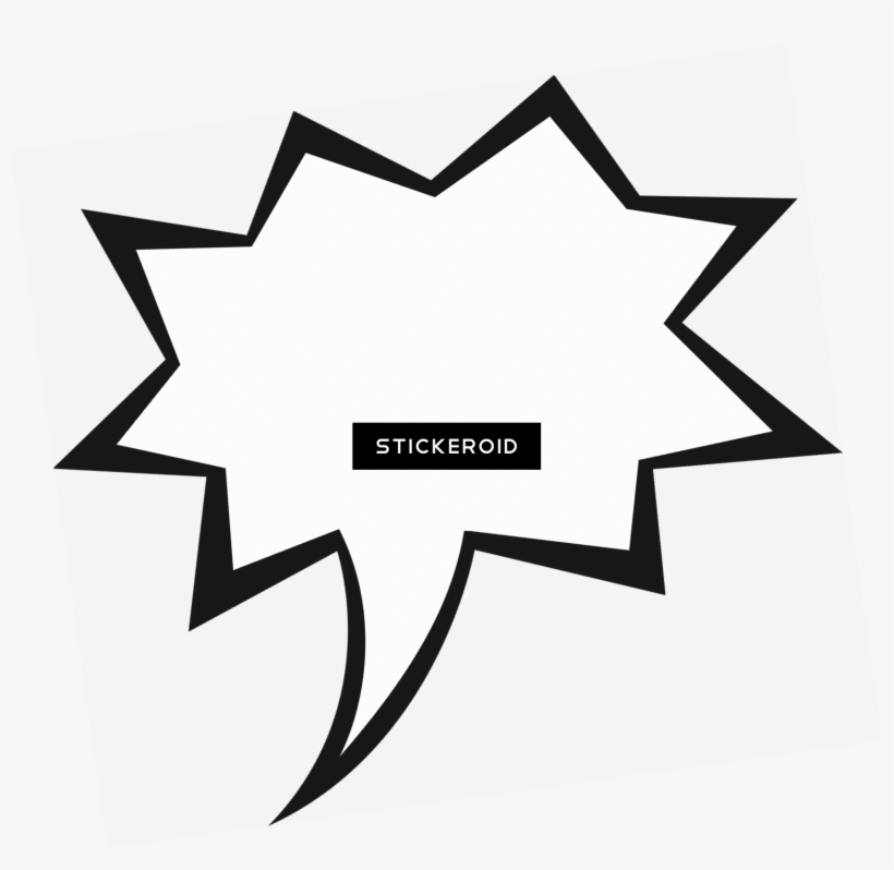 Speech Bubble - Line Art, transparent png download