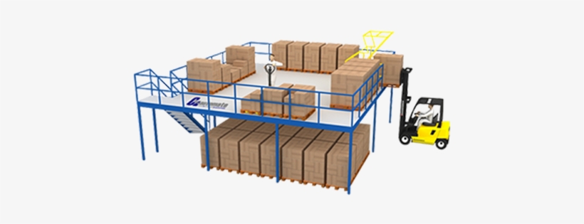 Mezzanine Floor - Rack 창고, transparent png download